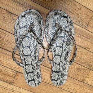 J.Crew Snake Print Sandals, size 8